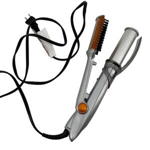 InStyler Original Rotating Curling Iron Brush IS1001 Guard Silver 1.25" Works